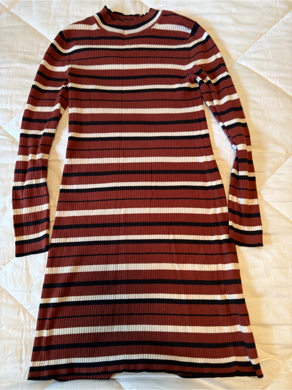 Banana Republic Rib-Knit Sweater Long Sleeve Fall Dress